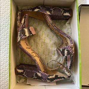Sam Edelman - Leather Snake Print Heels